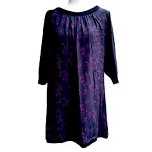 See By Chloe Wool Knit Dress 8 Mixed Media Oversized Lightweight